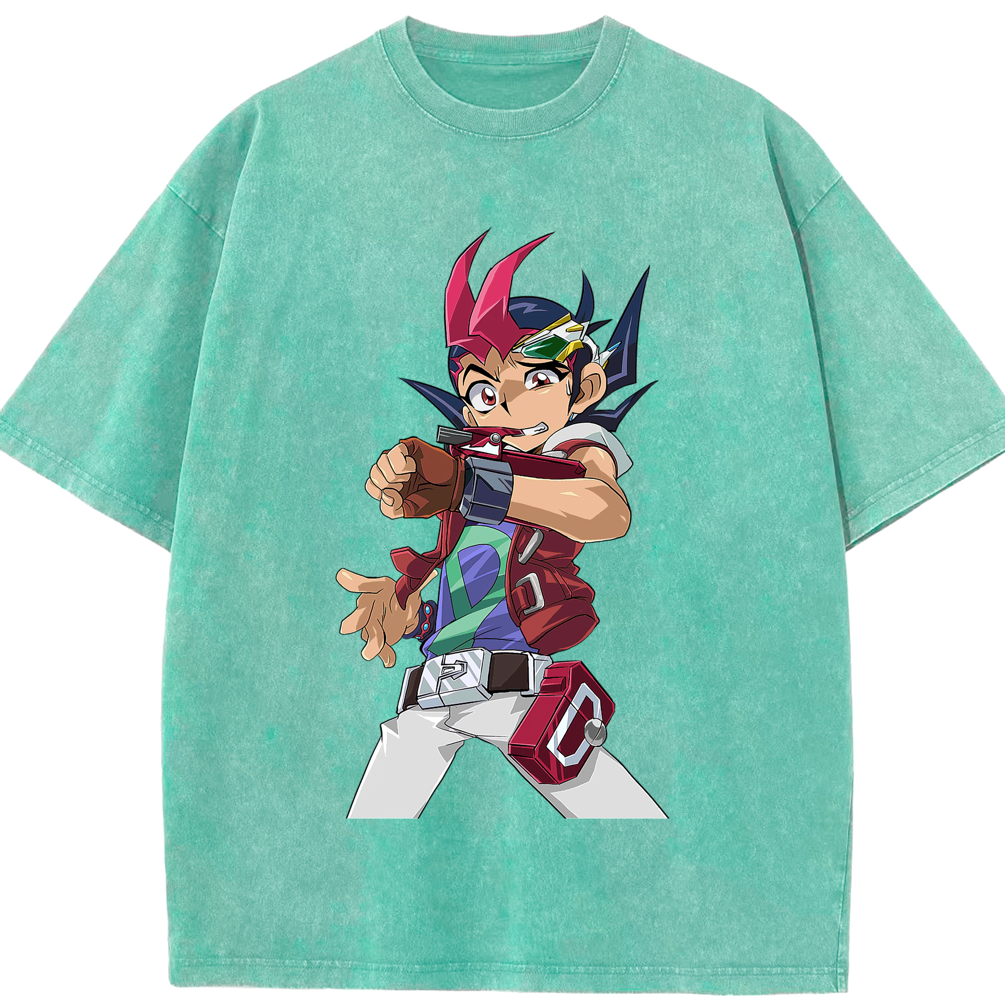 （画像用） 遊☆戯☆王 Yu-Gi-Oh! 綿100% ヴィンテージ風 半袖Tシャツ（フロントプリント）